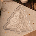 Блюдо стекло, для сервировки, фигурное, 22х21х2 см, Happy Holidays, Atmosphere, AT-K1174