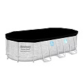 Бассейн каркасный Bestway, 549х274х122 см, Power Steel, 56716BW, фильтр-насос, лестница, тент, 13430 л, поплавок-дозатор - фото 7