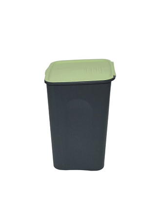 Бак пластик, 43 л, с крышкой, 34х34х51.5 см, квадратный, универсальный, оливковый, Verde, Norton, 38440