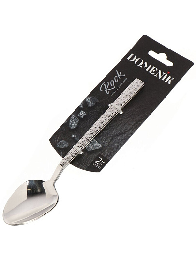 Ложка нержавеющая сталь, 2 предмета, столовая, Domenik, Rock, DMC021