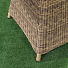 Мебель садовая Green Days, Милтон, бежевая, стол, 122х122х75 см, 4 кресла, подушка красная, CYH1944W-1 - фото 8