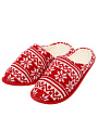 Тапки для женщин, красно-белые, р. 36-37, Рождество, A210398 - фото 3