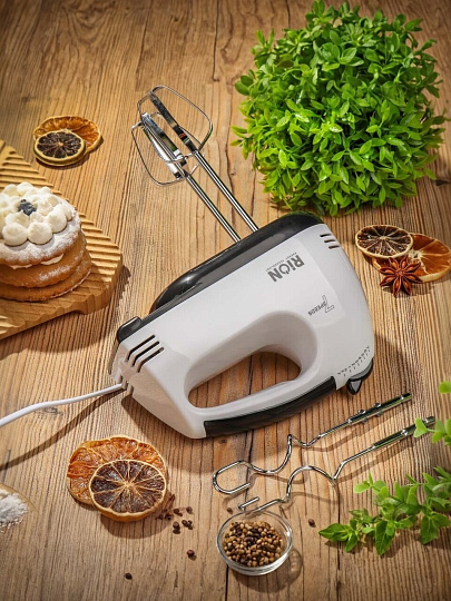 Миксер ручной, Rion, GB-HM133, 100 Вт, 7 скоростей