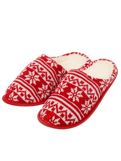 Тапки для женщин, красно-белые, р. 36-37, Рождество, A210398