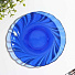 Тарелка десертная, стекло, 17 см, круглая, Sea brim Saphir, 50176-06, синяя - фото 2