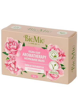 Мыло BioMio, Пион и пальмароза, 90 г