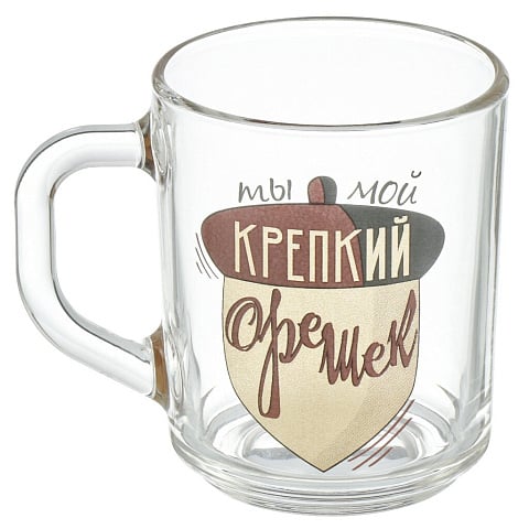 Кружка стекло, 200 мл, Green Tea Ягодка моя, ОСЗ, С1335