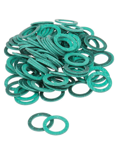 Прокладка уплотнительная 100 шт, 1&quot;, 19х30х2 мм, безасбестовый паронит, СантехКреп, 2.13.3.ф