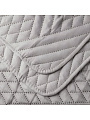Покрывало евро, 220х240 см, 100% полиэстер, стеганое, Silvano, Сетка, серое - фото 7