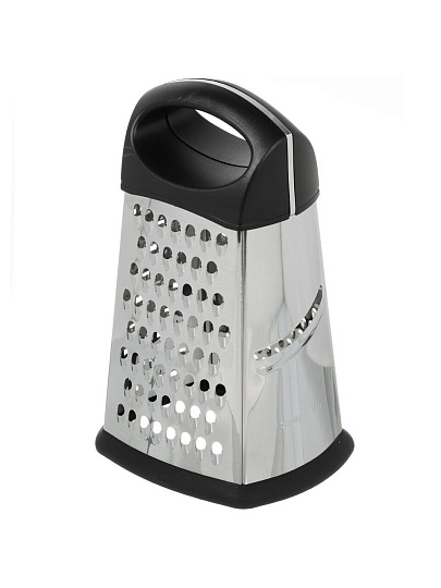 Терка 4 грани, 20.5х14х11.5 см, нержавеющая сталь, пластик, Daniks, Y4-8861