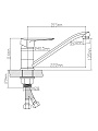 Смеситель для кухни, BOOU, с картриджем, B8274-14 - фото 5