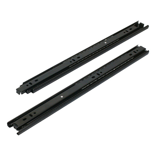 Направляющая шариковая 16&quot;, 400х35х0.8 мм, 2 шт, черная, StahlBuro, 16322
