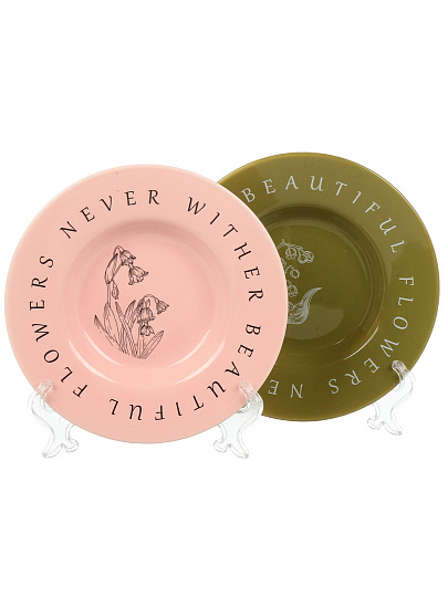 Чайная пара фарфор, 6 пр, 2 перс, с ложками, 260 мл, Букет, В060817