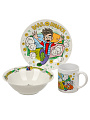 Набор детской посуды фарфор, 3 шт, Влад А4, подарочная упаковка, 315085 - фото 3