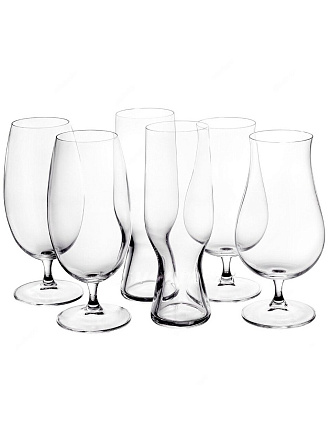 Бокал для пива, стекло, 6 шт, Bohemia, Beer, 680 мл, 630мл, 550мл, 40160