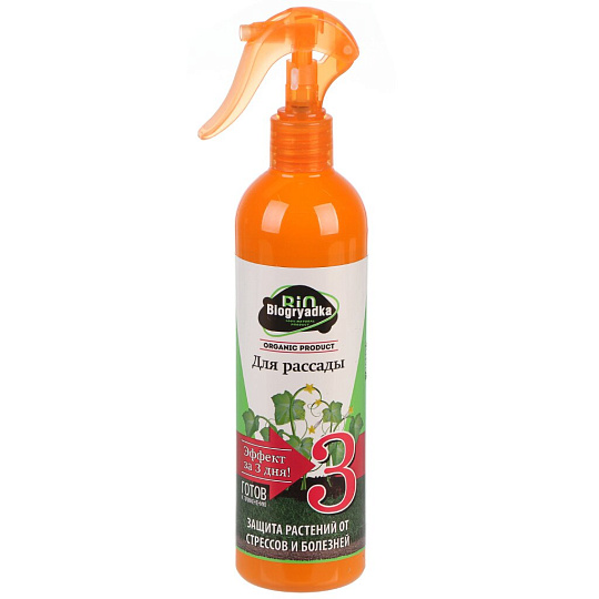 Удобрение для рассады, корнеобразования и роста, спрей, 400 мл, Biogryadka