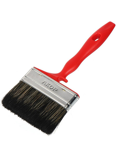 Кисть плоская, Акор, Водные краски, 17х100 мм, смешанная щетина, рукоятка пластик, 173 17 100