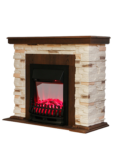 Электрокамин RealFlame, Madrid, орех, Fobos-S BL (FBRB) лайт, эксклюзив
