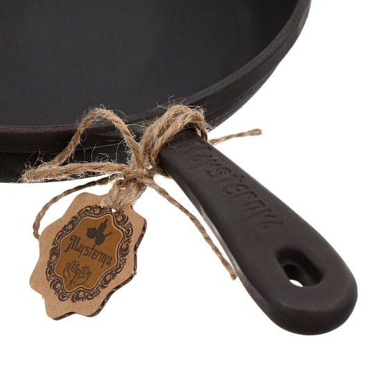 Сковорода чугун, 20 см, Maysternya, черная, индукция, T2011