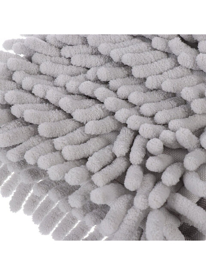 Сменный блок для швабры микрофибра, 43х13 см, вермишель, прямоугольный, серый, Марья Искусница, HD1009 A-chen-grey refill