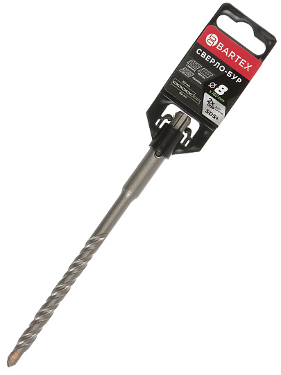 Сверло-бур для перфоратора, Bartex, диаметр 8х100х160 мм, SDS-Plus, KF102009F