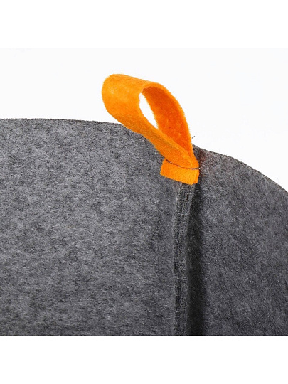 Кофр для хранения, 1 секция, 30х30х30 см, войлок, серый, Лев, КА008