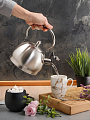 Чайник нержавеющая сталь, 2 л, со свистком, матовый, ручка металлическая, Daniks, GS-04314-2.0L/SMY-088, индукция - фото 7