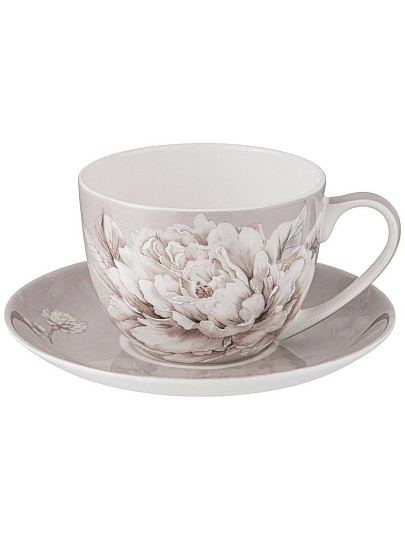 Чайная пара фарфор, 2 предмета, на 1 персону, 330 мл, Lefard, White Flower, 415-2136