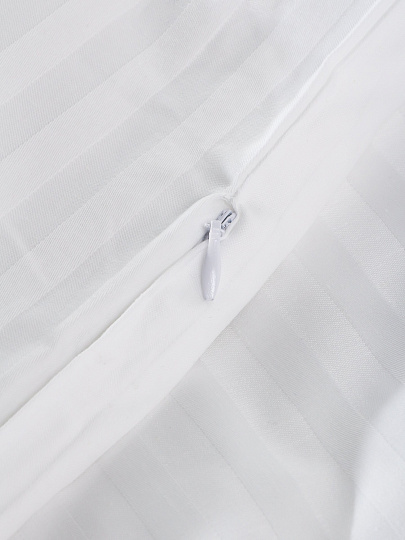 Пододеяльник 1.5-спальный, 145 х 220 см, 100% хлопок, страйп-сатин, белый, Monocolor, рис.3182