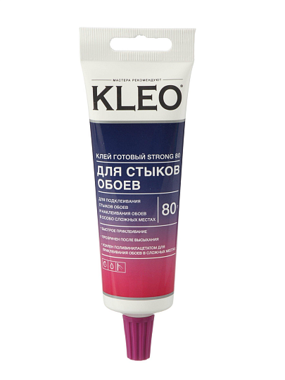 Клей для стыков обоев, Kleo, Strong, 80 кв.м., 80 г, туба, 080 стыки