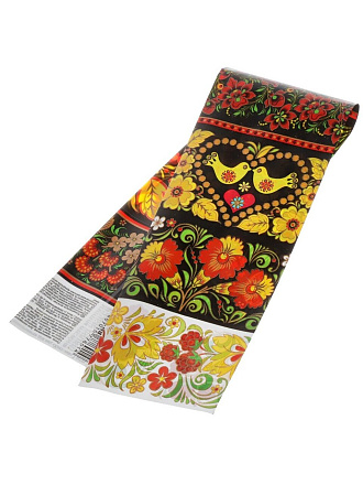 Термоэтикетка для украшения яиц, 7.5х5.5 см, 7 фрагментов, Хохлома, 801