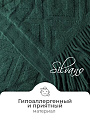 Плед 1.5-спальный, 130х160 см, 100% полиэстер, Теплые объятия, зеленый, A120065 - фото 2