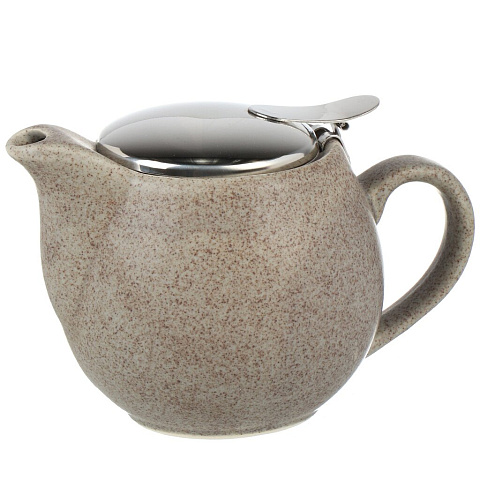 Чайник заварочный керамика, 350 мл, с ситечком, Elrington, Феличита, 109-06108, коричневый