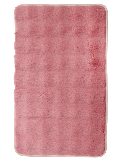 Коврик для ванной, 0.5х0.8 м, полиэстер, розовый, Silvano, Ангора, Y4-11479
