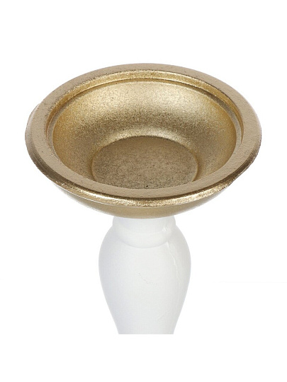 Подсвечник декоративный полистоун, 1 свеча, 10х10х27 см, Lefard, 222-797