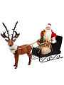 Фигурка декоративная полиэстер, Олень с санями, 45 см, Y4-7434