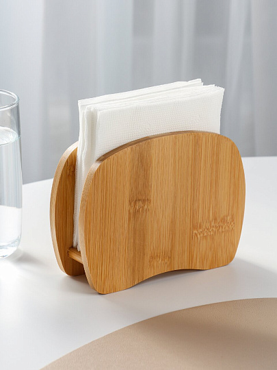 Салфетница бамбук, 15х5х11.6 см, G15-X138
