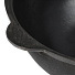 Казан узбекский чугун, 10 л, с крышкой, крышка алюминий, плоское дно, черный, 6405 - фото 4
