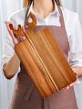 Доска разделочная, акация, 40*20*1.5 см, Daniks, SR21140A