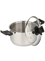 Кастрюля нержавеющая сталь, 3.5 л, крышка стекло, круглая, Daniks, WT-C334- 20CA, индукция - фото 4