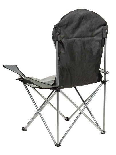 Стул-кресло 59х59х110 см, серо-черное, полиэстер 600D, 120 кг, YTBC1007-black/grey