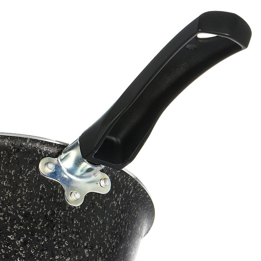 Ковш алюминий, антипригарное покрытие, 1 л, пластиковая ручка, Vari, Семейная, SVB68116, черный гранит