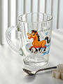 Кружка стекло, 300 мл, Капучино Лошади Мечтатели, Luminarc, 07C1334LMT - фото 2