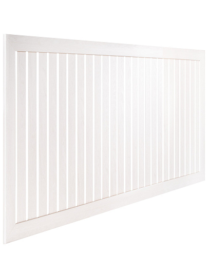 Экран для радиатора, МДФ, 900х600 мм, ясень белый, реечный, Стильный Дом