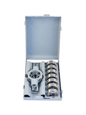 Набор плашек Thorvik, D-COMBO, MDS8, сталь HSS, круглых ручных М3-М12, 8 предметов