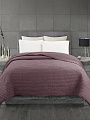 Покрывало евро, 240х220 см, 100% полиэстер, стеганое, Silvano, Жатка Элит, коричнево-розовое - фото 9