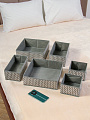 Набор кофров д/хранен, 6 шт (29*29*11-2; 28*13.5*9.8-2; 15*15*10-2), сер волна, A190049