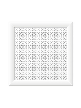 Экран для радиатора, МДФ, 600х600 мм, белый, Дамаско, Стильный Дом, v545660