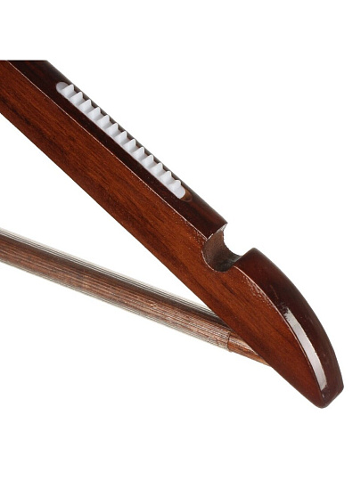 Вешалка-плечики для одежды, 45 см, усиленная, темное дерево, A200165