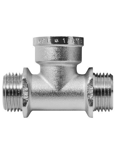 Тройник 1/2" н/в/н с ограничителем MPF инд.уп.